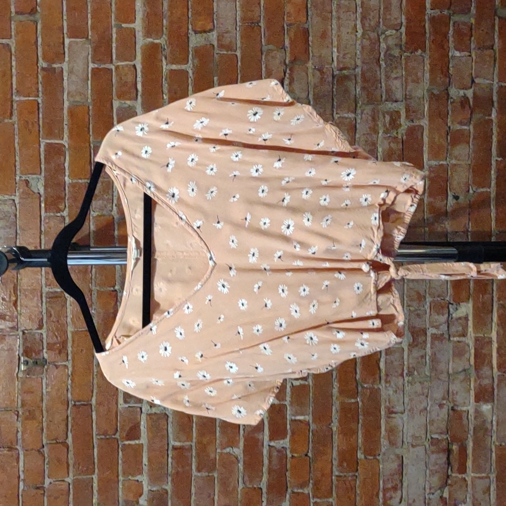 Doleman sleeve crop top